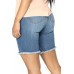 Blue Shredd Pocket Sexy Denim Shorts