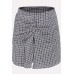 Asymmetrical Gingham Chic Shorts