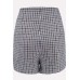 Asymmetrical Gingham Chic Shorts