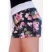 Floral Drawstring Pocket Casual Shorts