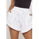 Drawstring Pocket Corduroy Casual Shorts