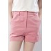 Pink Pocket Zipper Casual Shorts