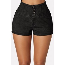 Button Sexy Denim Shorts