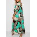 Leopard Chain Print Casual Maxi Cardigan Cover Up