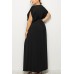 V Neck Wrap Sleeveless Casual Maxi Plus Size Dress