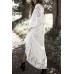 Lace Crochet Button Long Sleeve Casual Dress Cover Up