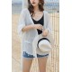 Open Front Casual Beach Chiffon Cover Up